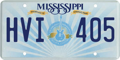 MS license plate HVI405