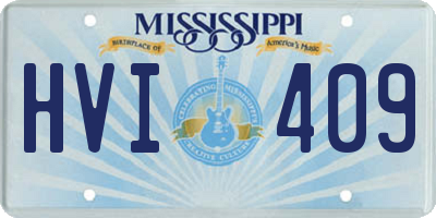 MS license plate HVI409