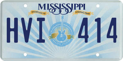 MS license plate HVI414