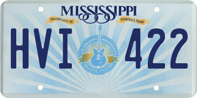MS license plate HVI422