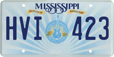 MS license plate HVI423