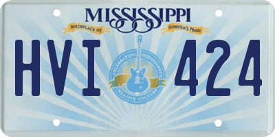 MS license plate HVI424