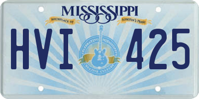 MS license plate HVI425