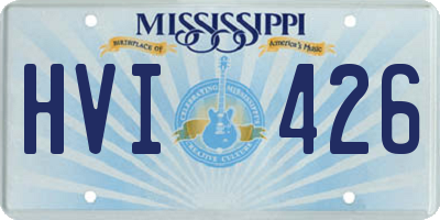 MS license plate HVI426