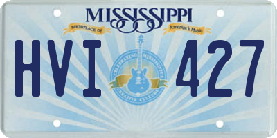 MS license plate HVI427