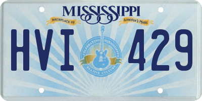 MS license plate HVI429