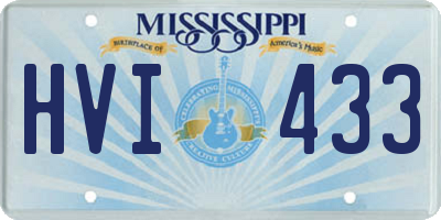 MS license plate HVI433