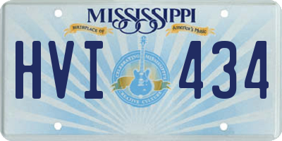 MS license plate HVI434