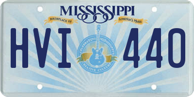 MS license plate HVI440