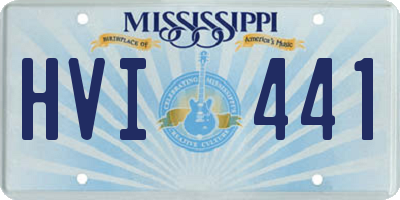 MS license plate HVI441