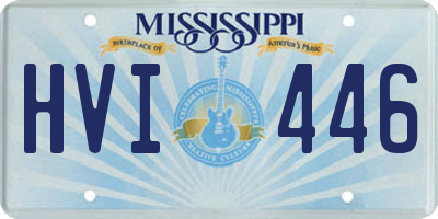 MS license plate HVI446