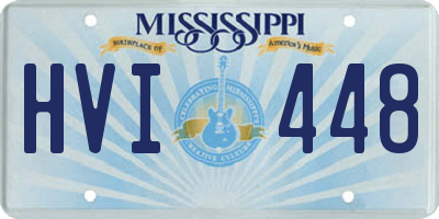 MS license plate HVI448