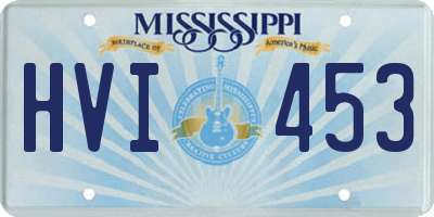 MS license plate HVI453