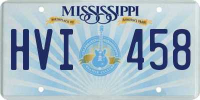 MS license plate HVI458