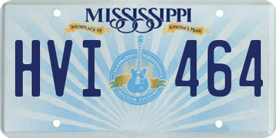 MS license plate HVI464