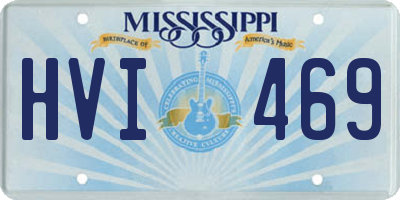 MS license plate HVI469