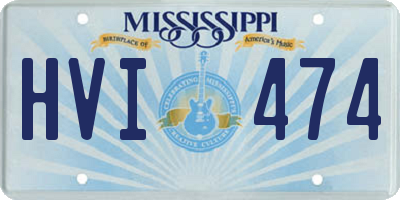 MS license plate HVI474