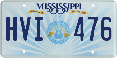 MS license plate HVI476