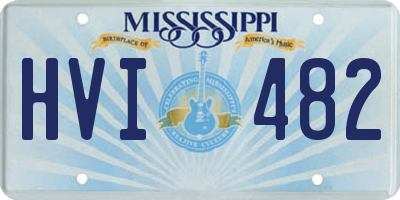 MS license plate HVI482