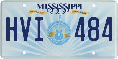 MS license plate HVI484