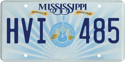 MS license plate HVI485