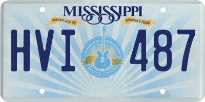 MS license plate HVI487