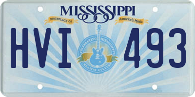 MS license plate HVI493