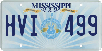 MS license plate HVI499