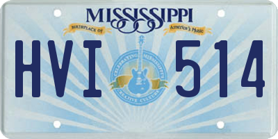 MS license plate HVI514