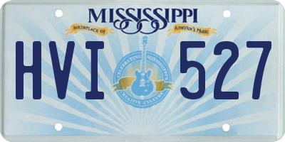 MS license plate HVI527