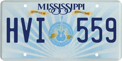 MS license plate HVI559