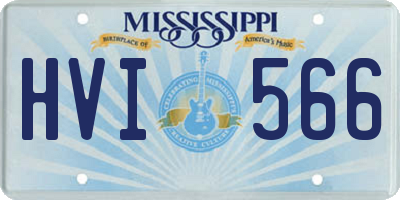 MS license plate HVI566