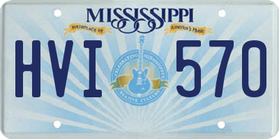 MS license plate HVI570