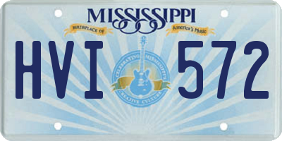 MS license plate HVI572