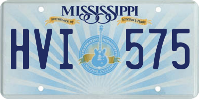 MS license plate HVI575