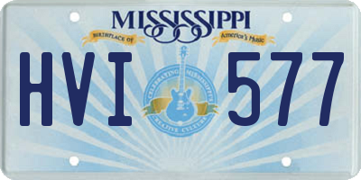 MS license plate HVI577