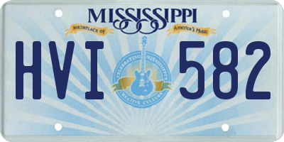 MS license plate HVI582