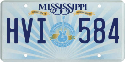 MS license plate HVI584