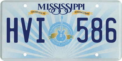 MS license plate HVI586