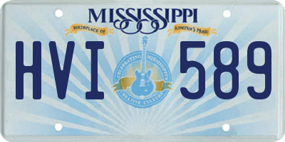 MS license plate HVI589