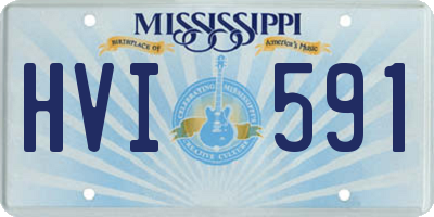 MS license plate HVI591