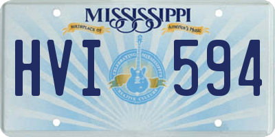 MS license plate HVI594