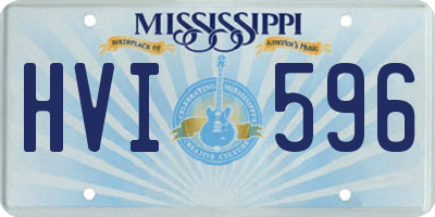 MS license plate HVI596