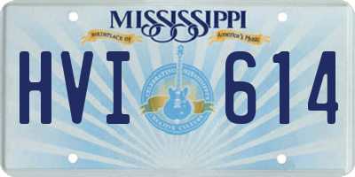 MS license plate HVI614