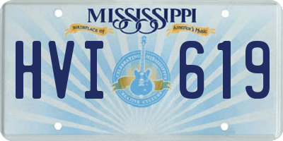 MS license plate HVI619