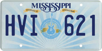 MS license plate HVI621
