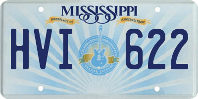 MS license plate HVI622