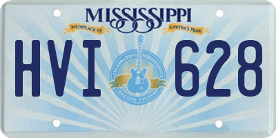 MS license plate HVI628