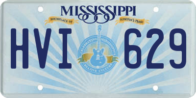 MS license plate HVI629