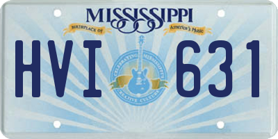 MS license plate HVI631